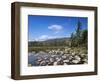 View of Lily Pond in Autumn, Kangamagus Highway, White Mountains, New Hampshire, USA-Massimo Borchi-Framed Photographic Print