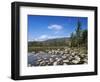 View of Lily Pond in Autumn, Kangamagus Highway, White Mountains, New Hampshire, USA-Massimo Borchi-Framed Photographic Print