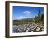 View of Lily Pond in Autumn, Kangamagus Highway, White Mountains, New Hampshire, USA-Massimo Borchi-Framed Photographic Print