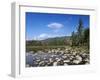 View of Lily Pond in Autumn, Kangamagus Highway, White Mountains, New Hampshire, USA-Massimo Borchi-Framed Photographic Print