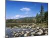 View of Lily Pond in Autumn, Kangamagus Highway, White Mountains, New Hampshire, USA-Massimo Borchi-Mounted Photographic Print