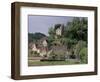 View of Limeuil Across the River Dordogne, Dordogne, Aquitaine, France-Peter Higgins-Framed Photographic Print