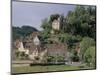 View of Limeuil Across the River Dordogne, Dordogne, Aquitaine, France-Peter Higgins-Mounted Photographic Print