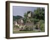 View of Limeuil Across the River Dordogne, Dordogne, Aquitaine, France-Peter Higgins-Framed Photographic Print