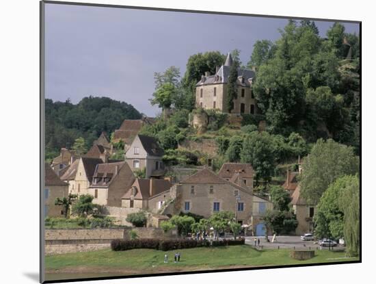 View of Limeuil Across the River Dordogne, Dordogne, Aquitaine, France-Peter Higgins-Mounted Photographic Print