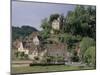 View of Limeuil Across the River Dordogne, Dordogne, Aquitaine, France-Peter Higgins-Mounted Photographic Print