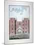 View of Lincoln's Inn Gateway, Holborn, London, C1800-null-Mounted Giclee Print