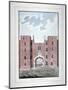 View of Lincoln's Inn Gateway, Holborn, London, C1800-null-Mounted Giclee Print