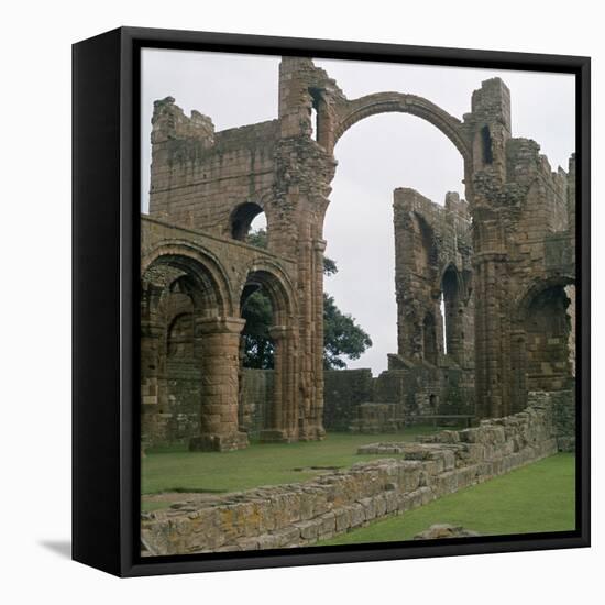 View of Lindisfarne Priory, 7th Century-CM Dixon-Framed Stretched Canvas