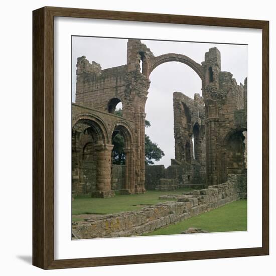 View of Lindisfarne Priory, 7th Century-CM Dixon-Framed Photographic Print