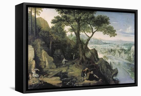 View of Linz-Lucas I. van Valckenborch-Framed Stretched Canvas