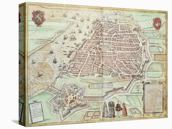 View of Lisbon, 1572, Portugal 16th Century-null-Stretched Canvas