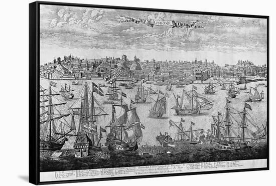 View of Lisbon, Portugal, 16th Century-null-Framed Stretched Canvas