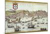 View of Lisbon-Abraham Ortelius-Mounted Art Print