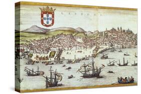 View of Lisbon-Abraham Ortelius-Stretched Canvas