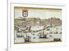 View of Lisbon-Abraham Ortelius-Framed Premium Giclee Print