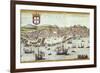 View of Lisbon-Abraham Ortelius-Framed Premium Giclee Print