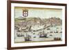 View of Lisbon-Abraham Ortelius-Framed Premium Giclee Print