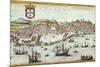 View of Lisbon-Abraham Ortelius-Mounted Premium Giclee Print