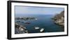 View of little harbor of Riomaggiore, La Spezia, Liguria, Italy-null-Framed Photographic Print