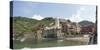 View of little harbor of Vernazza, La Spezia, Liguria, Italy-null-Stretched Canvas