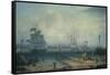 View of Liverpool, from Cheshire-Robert Salmon-Framed Stretched Canvas