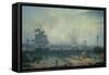 View of Liverpool, from Cheshire-Robert Salmon-Framed Stretched Canvas