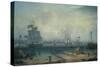 View of Liverpool, from Cheshire-Robert Salmon-Stretched Canvas