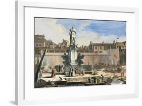 View of Livorno: Quattro Mori Monument-null-Framed Giclee Print