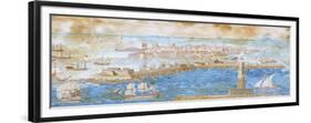 View of Livorno-Giuseppe Cianchi-Framed Giclee Print