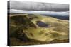 View of Llyn Y Fan Fach, Black Mountain, Llanddeusant-Stuart Black-Stretched Canvas