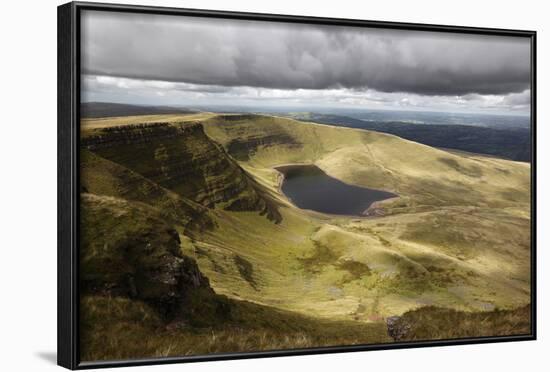 View of Llyn Y Fan Fach, Black Mountain, Llanddeusant-Stuart Black-Framed Photographic Print