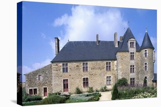 View of Logis De La Chabotterie Residence, Saint-Sulpice-Le-Verdon, Pays De La Loire, France-null-Stretched Canvas