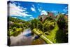 View of Loket Castle in the Countryside of the West Bohemian Spa Triangle Outside of Karlovy Vary-Laura Grier-Stretched Canvas