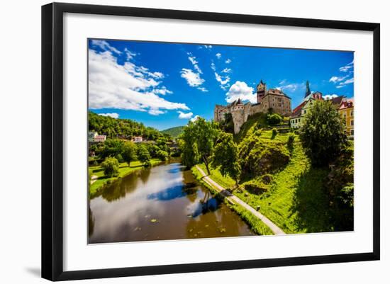View of Loket Castle in the Countryside of the West Bohemian Spa Triangle Outside of Karlovy Vary-Laura Grier-Framed Photographic Print