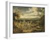 View of London and its Surroundings, England 18th Century-John Harris Valda-Framed Giclee Print