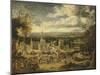 View of London and its Surroundings, England 18th Century-John Harris Valda-Mounted Giclee Print