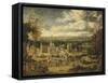 View of London and its Surroundings, England 18th Century-John Harris Valda-Framed Stretched Canvas