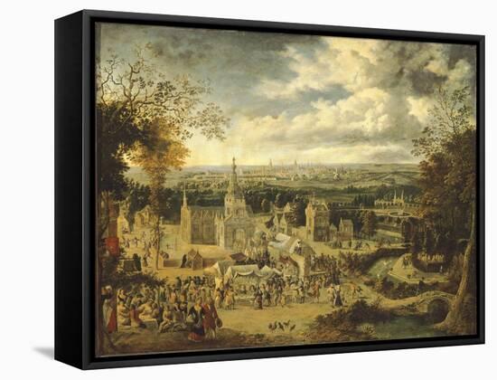 View of London and its Surroundings-John Gubbins-Framed Stretched Canvas