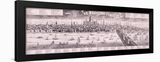 View of London, C1710-Friedrich Bernhard Werner-Framed Premium Giclee Print