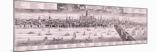 View of London, C1710-Friedrich Bernhard Werner-Mounted Premium Giclee Print