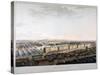 View of London Docks, 1816-Daniel Havell-Stretched Canvas