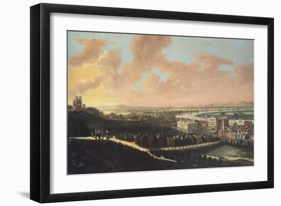 View of London from Greenwich Hill, England 17th Century-John Atkinson Grimshaw-Framed Giclee Print