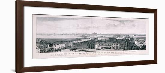 View of London from Islington, 1789-Johannes Swertner-Framed Giclee Print