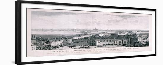 View of London from Islington, 1789-Johannes Swertner-Framed Giclee Print