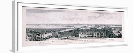 View of London from Islington, 1789-Johannes Swertner-Framed Giclee Print