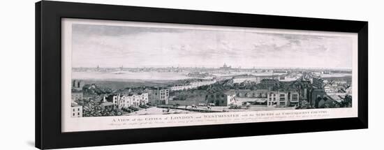 View of London from Islington, 1789-Johannes Swertner-Framed Giclee Print