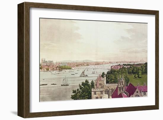 View of London from Lambeth, Engraved by J.C Stadler (Fl.1780-1812) 1795-Joseph Farington-Framed Giclee Print