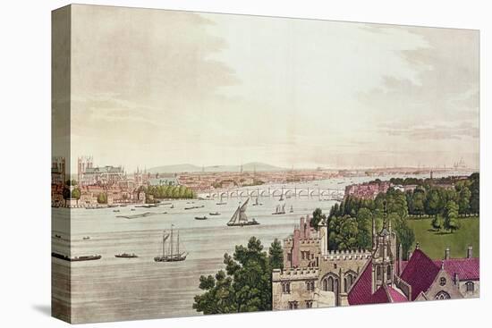 View of London from Lambeth, Engraved by J.C Stadler (Fl.1780-1812) 1795-Joseph Farington-Stretched Canvas