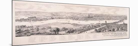 View of London from Southwark, 1543-Nathaniel Whittock-Mounted Giclee Print